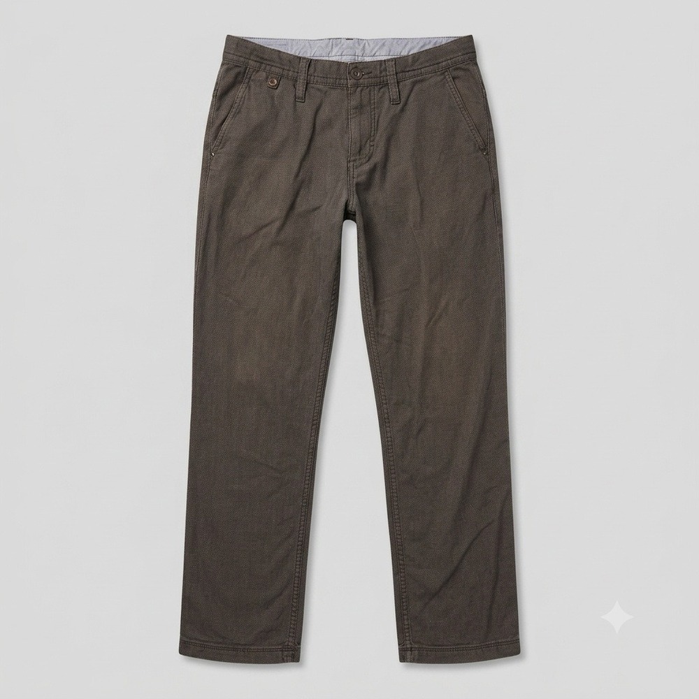 Y2K Esprit Mens Chinos Actual 38x30 Tag 31 Dark Blue 100% Cotton Flat Front